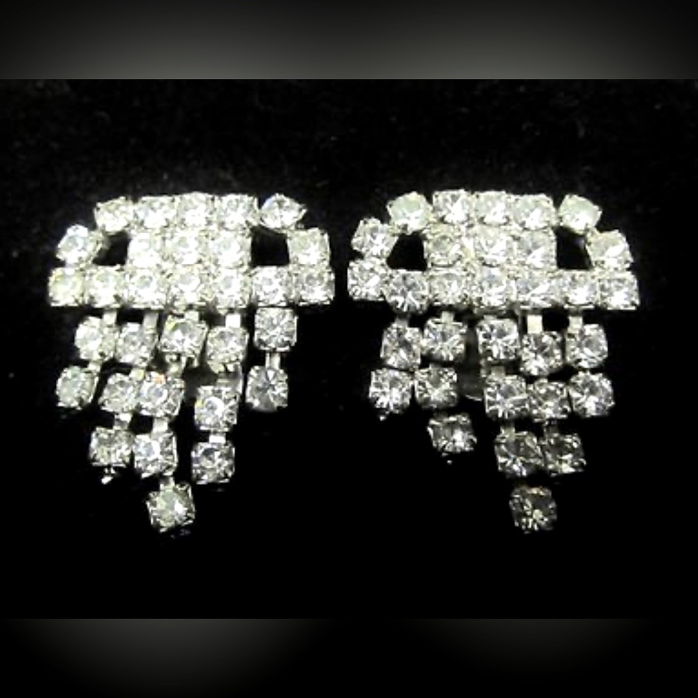 VINTAGE art deco shoe clips signed SGDOR